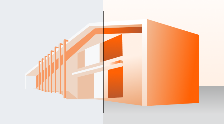 physically based rendering in 3d window card orange