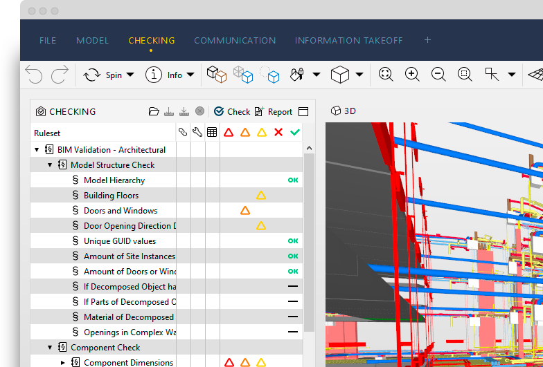 solibri bim modell checkler screenshot