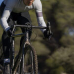 determined cyclocross athlete on a sunny day