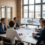 Meeting zwischen Architekten und Projektleitern
